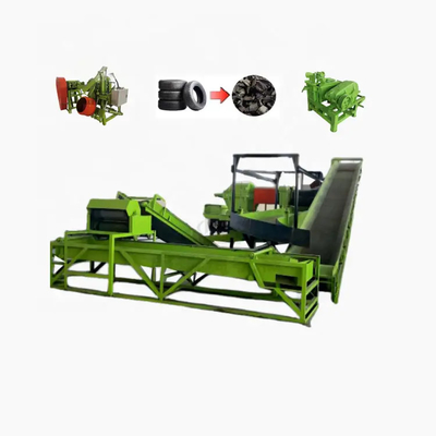 acheter Système de recyclage des pneus à faible coût de contrôle PLC Sortie 500-2500 kg/h online manufacture