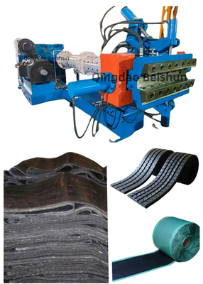 acheter XJD-150×16D Extrudeuse à alimentation à froid à baril d'épingle pour l'extrusion de la bande de roulement des pneus et de la tôle de caoutchouc dans une usine de fabrication avec vis profonde online manufacture