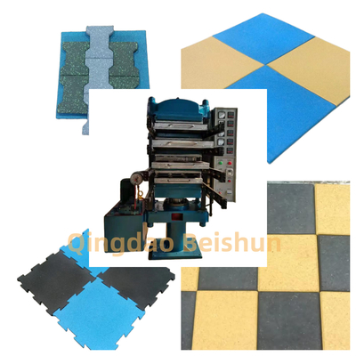 acheter Machine de vulcanisation de carreaux de sol en caoutchouc à commande PLC online manufacture