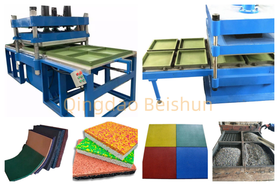 acheter Machine de production de carreaux de sol en caoutchouc à haute puissance à pression descendante, machine de moulage de carreaux de caoutchouc personnalisable dans différentes tailles online manufacture