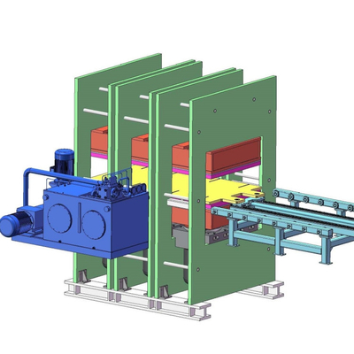 acheter Machine de vulcanisation à bande d'étanchéité en caoutchouc à échangeur de chaleur - double couche de travail - presses à chaud manuelles d'entrée et de sortie du moule online manufacture