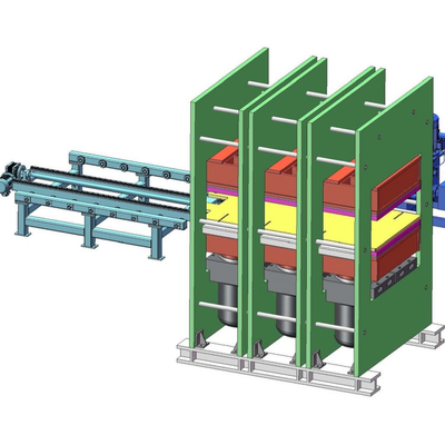 acheter Équipement de fabrication de plaquettes antidérapantes en caoutchouc - Machine de vulcanisation plate sous pression de 500 tonnes - Machine de formage par pressage à chaud automatique en caoutchouc de type cadre online manufacture