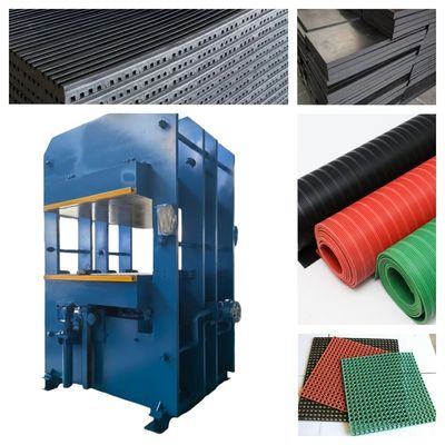 acheter Machine de vulcanisation semi-automatique de carreaux en caoutchouc avec une force de serrage de 500 tonnes pour la fabrication de tapis antidérapants en caoutchouc et de tapis absorbant les chocs online manufacture