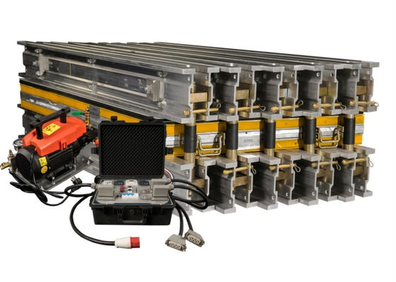 Bon prix Machine de vulcanisation à bande transporteuse en caoutchouc portable légère avec une largeur de courroie de 800 mm, une longueur de jonction de 900 mm et une quantité de poutre de 12 PCS en ligne