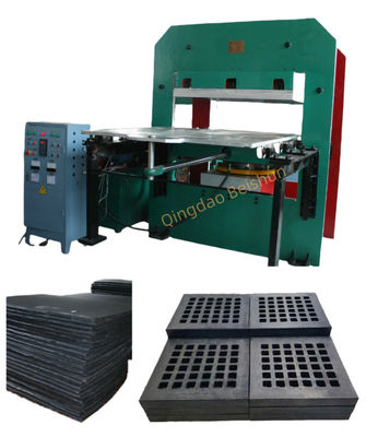 Bon prix Plaque antichoc en caoutchouc / écran en caoutchouc machine de moulage à vulcanisation avec moule de tirage à la poussée par chauffage électrique en ligne