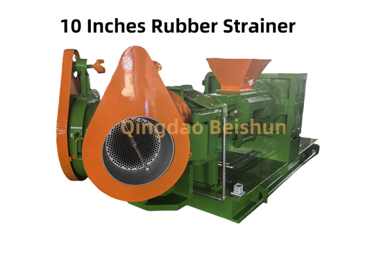 Extrudeuse de filtrage en caoutchouc à tête jumelle de 10 pouces Capacité 1600 kg/heure