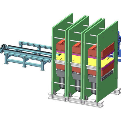 Bon prix Équipement de fabrication de plaquettes antidérapantes en caoutchouc - Machine de vulcanisation plate sous pression de 500 tonnes - Machine de formage par pressage à chaud automatique en caoutchouc de type cadre en ligne