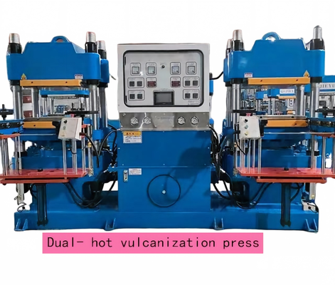 Qualité XLB-500×500 Petite machine à vulcaniser à double siège - Presse à chaud en caoutchouc à double unité à guichet unique - Presse à plat à double arbre de 50 tonnes/80 tonnes Usine